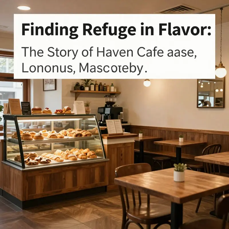 The warm, inviting atmosphere of Haven Cafe and Bakery in Lenox, Massachusetts.