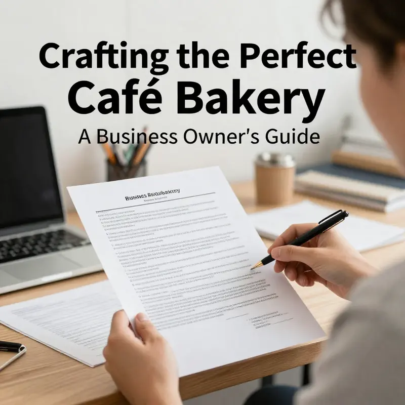 Entrepreneur analyzing market trends and data to define the café bakery’s unique value proposition.
