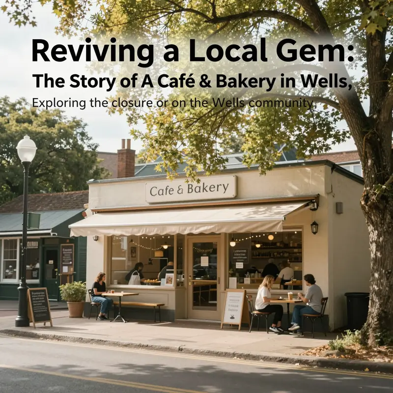A picturesque local cafe scene with sunlight, trees, and outdoor seating, symbolizing community and togetherness.