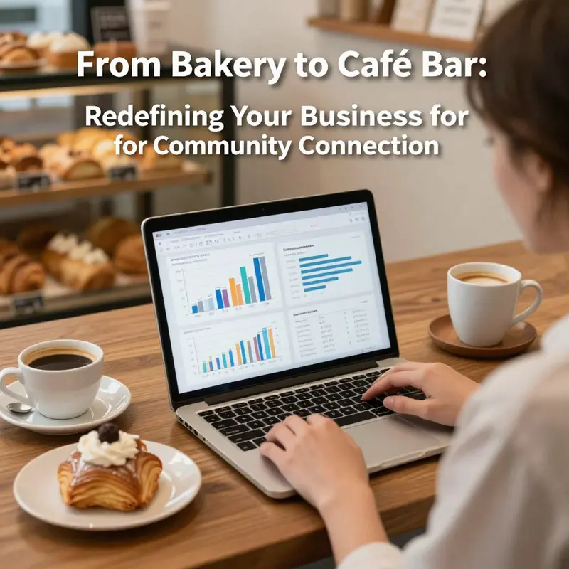 The bakery owner conducting market research to redefine their business as a café bar.