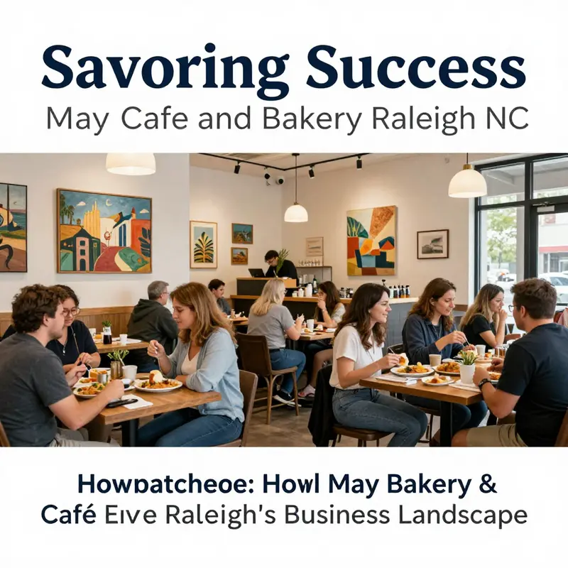 May Bakery & Café’s enticing selection of pastries and specialty drinks.