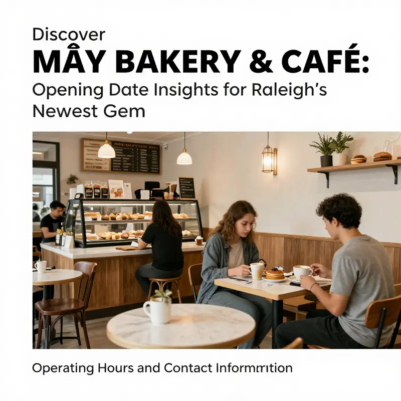 MÂY BAKERY & CAFÉ features a modern exterior that invites visitors in for delightful bakes and brews.