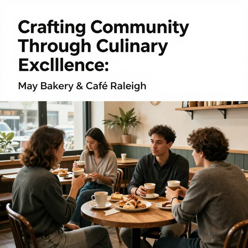 An array of freshly baked goods highlighting the innovative menu at May Bakery & Café Raleigh.