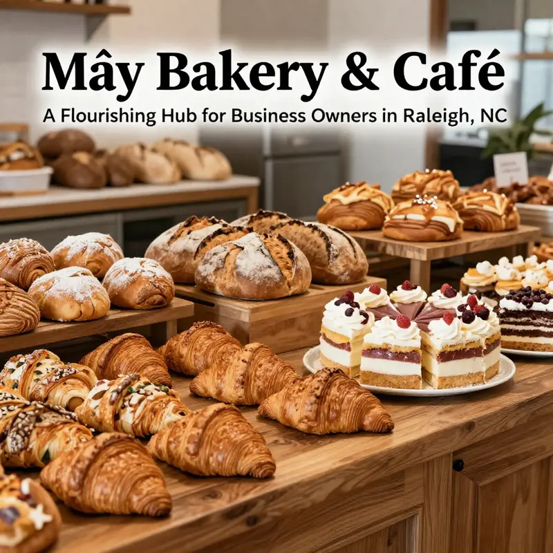Mây Bakery & Café’s inviting exterior encourages customers to enjoy their experience outdoors.