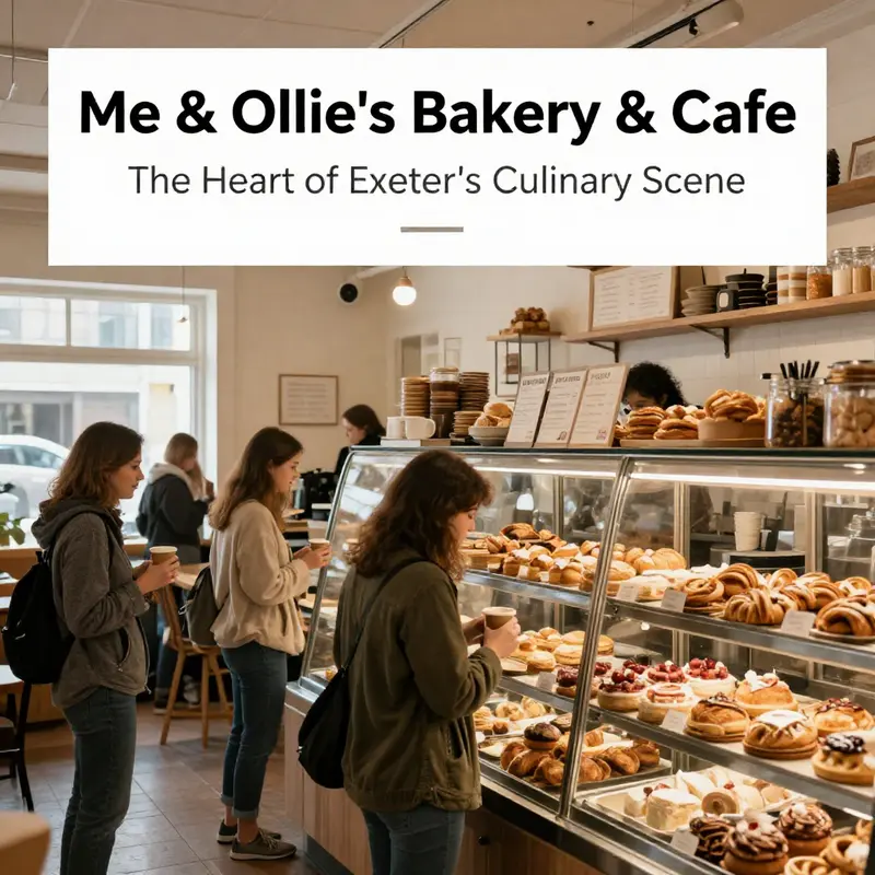 Locals enjoying vibrant pastries in the warm ambiance of Me & Ollie’s Bakery & Cafe.