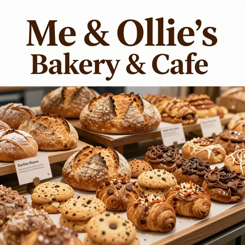Freshly baked goods showcasing the quality and variety offered at Me & Ollie’s Bakery & Cafe.