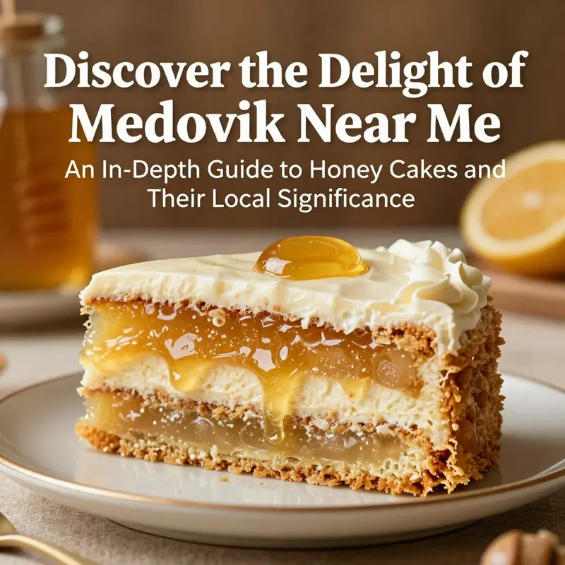 A beautifully sliced Medovik cake displaying its rich layers of honey cream in a cozy setting.
