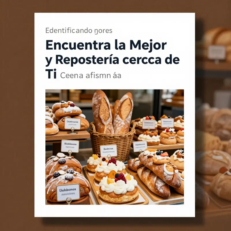 El uso de Google Maps simplifica la búsqueda de panaderías y reposterías locales.