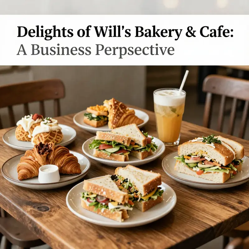 A vibrant display of diverse menu offerings from Will’s Bakery & Cafe.