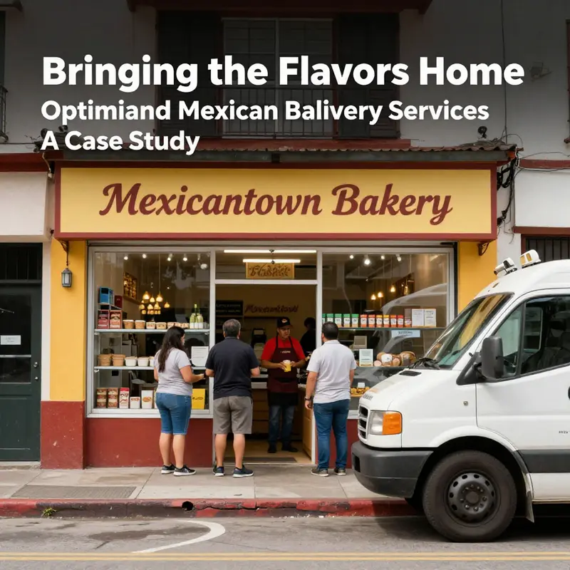 A well-prepared kitchen showcasing fresh Mexican bakery products alongside packaging for delivery.