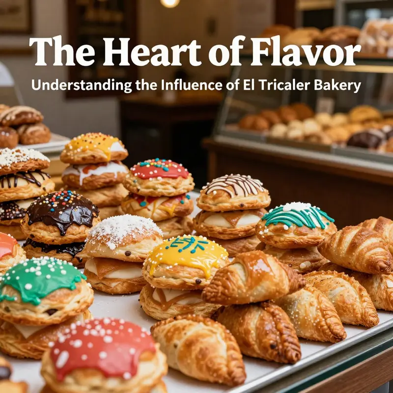 An assortment of traditional Mexican pastries at El Tricolor Bakery showcasing the bakery’s rich offerings.