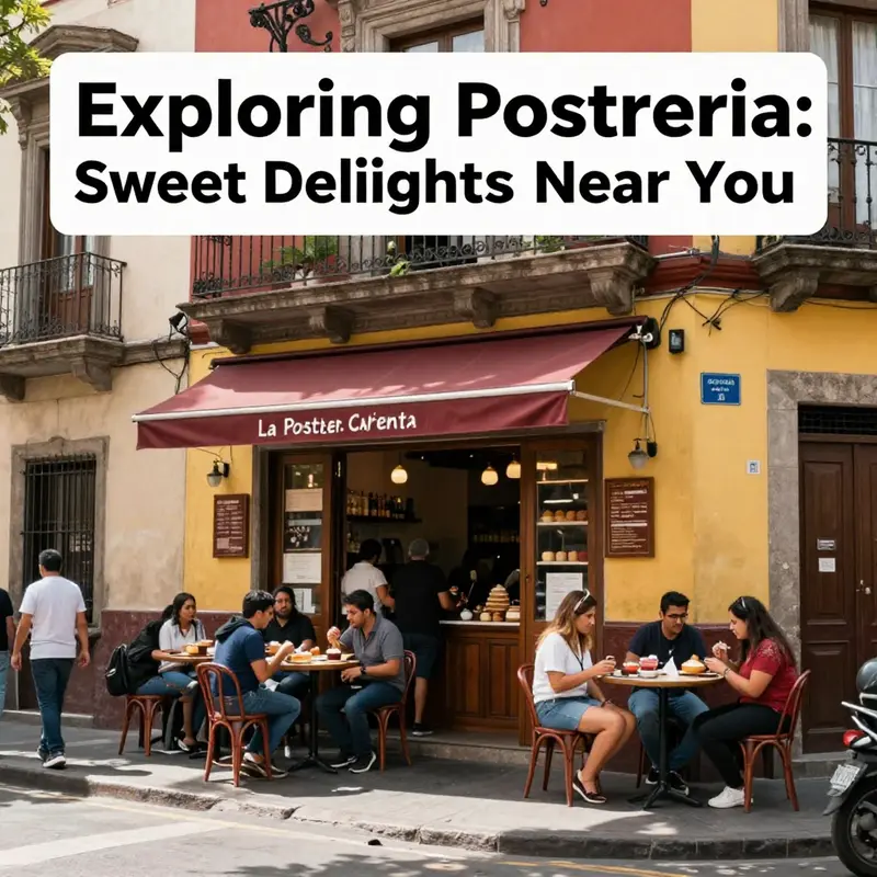 Delighted customers savoring the sweet treats of La Postrería in Mexico City.