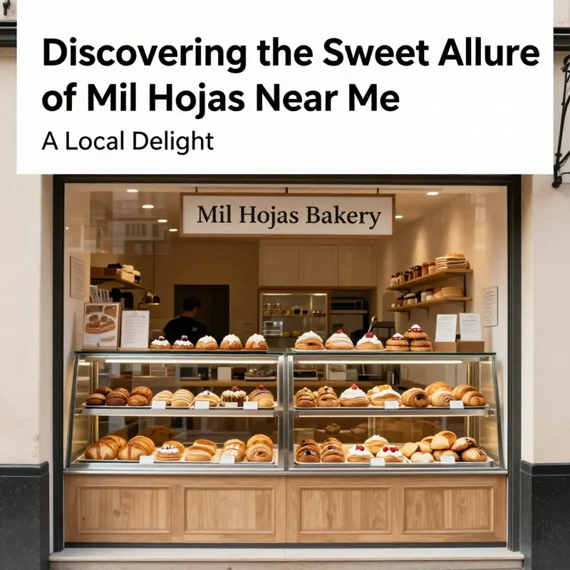 The charming facade of Mil Hojas Bakery, where local customers flock for their favorite pastries.