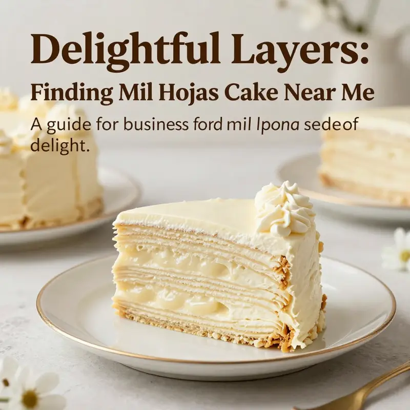 Close-up of a slice of mil hojas cake showcasing its layers and creamy texture, capturing the essence of this beloved dessert.