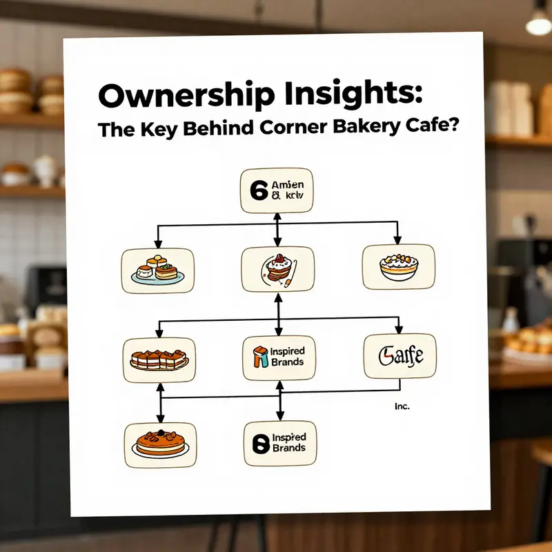 An organizational overview showcasing the ownership structure of Corner Bakery Cafe under Inspired Brands, Inc.