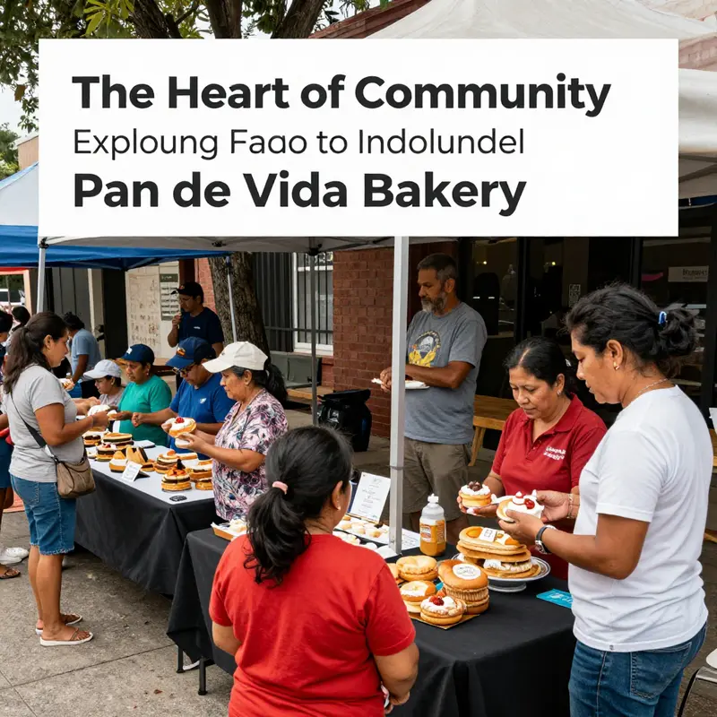 A vibrant display of fresh baked goods and tacos awaits at the Pan de Vida Bakery locations.