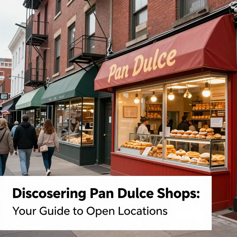 A vibrant scene of pan dulce shops in Philadelphia offering delightful baked treats.