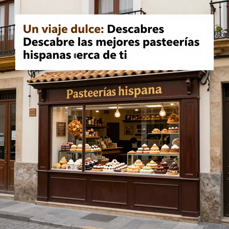 Una pastelería hispana vibrante, repleta de delicias que cautivan a todos los visitantes.