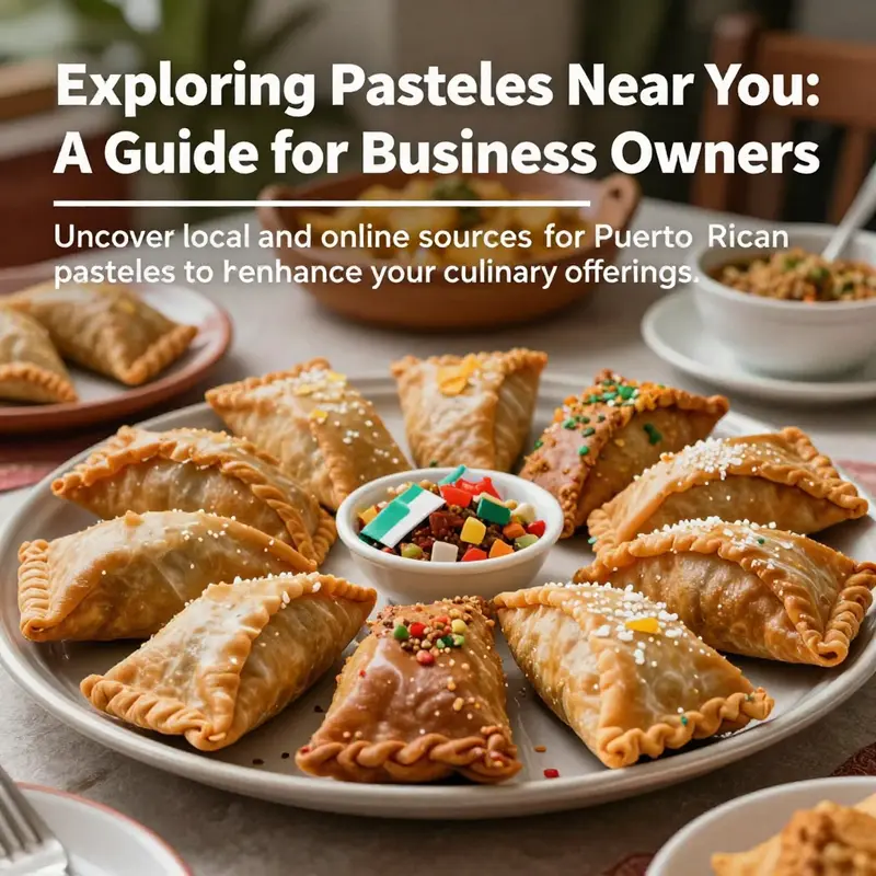 A platter of Puerto Rican pasteles displaying colorful and festive presentation.