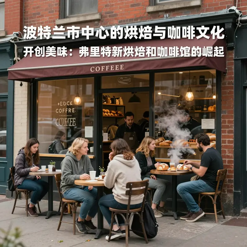 现代化的烘焙店内部环境，展现出舒适的用餐氛围。