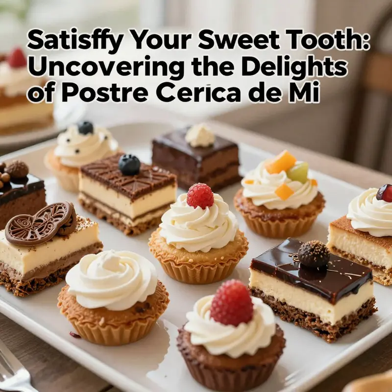 A beautifully arranged dessert platter featuring various local desserts, enticing with colors and textures.