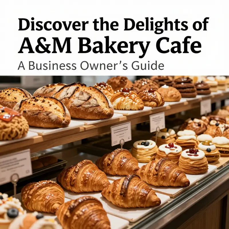 A mouth-watering array of A&M Bakery Cafe’s signature baked goods, showcasing their quality and variety.