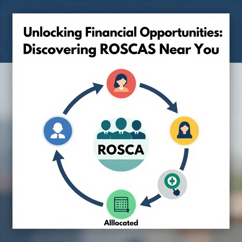 A community gathering showcasing members actively participating in ROSCA financial contributions.