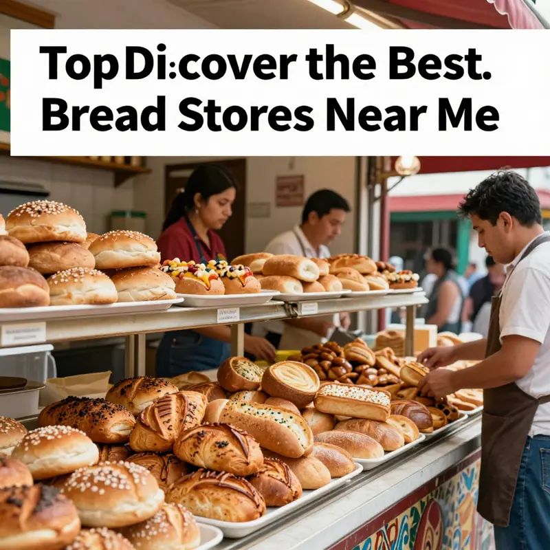 An inviting view of a local Mexican bakery bustling with customers.