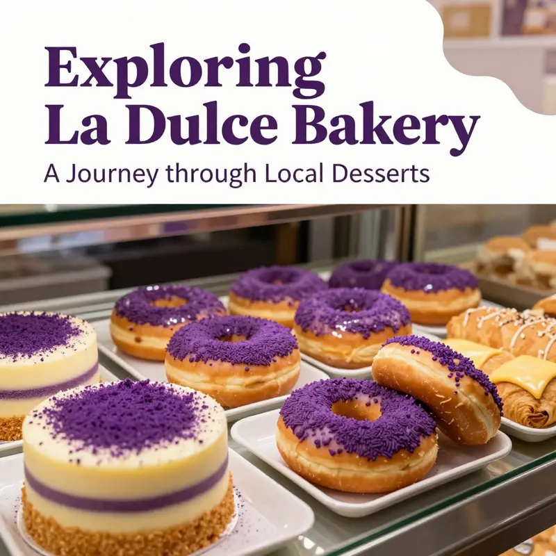 An assortment of Filipino-inspired desserts highlighting La Dulce Bakery’s unique offerings in Toronto.