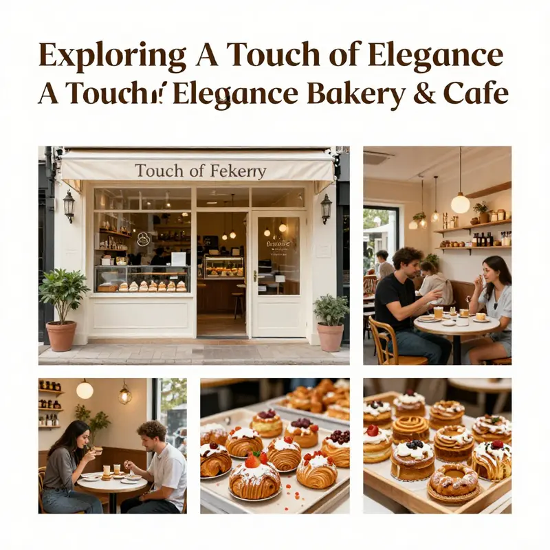 A captivating overview of A Touch of Elegance Bakery & Cafe, showcasing its inviting atmosphere and delectable offerings.