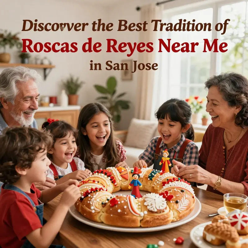 A delightful display of freshly baked Roscas de Reyes ready for celebration.