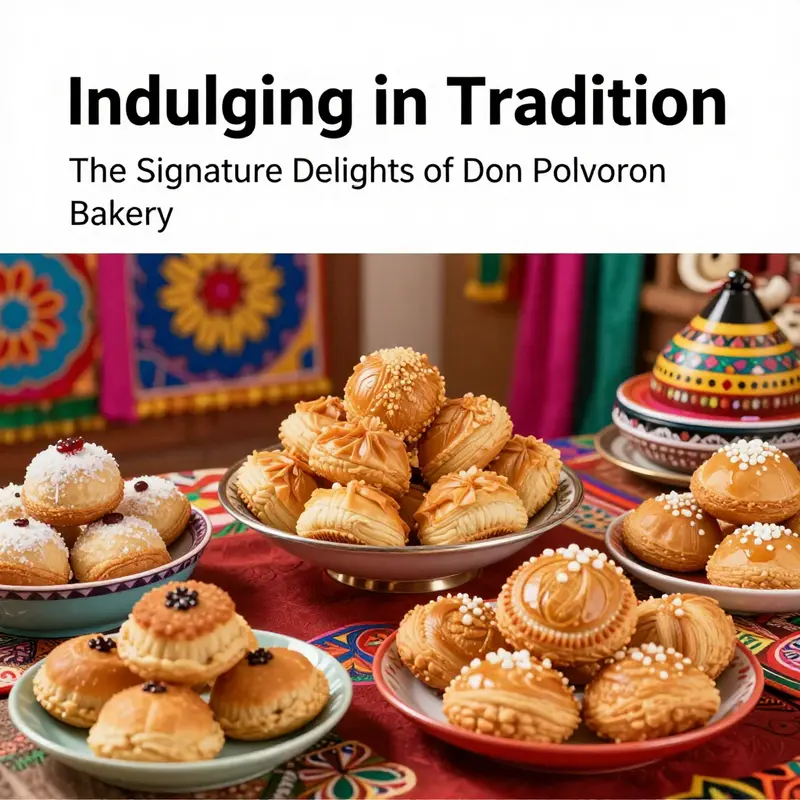 A tempting assortment of Filipino pastries including Polvorón, showcasing the bakery’s commitment to traditional flavors.