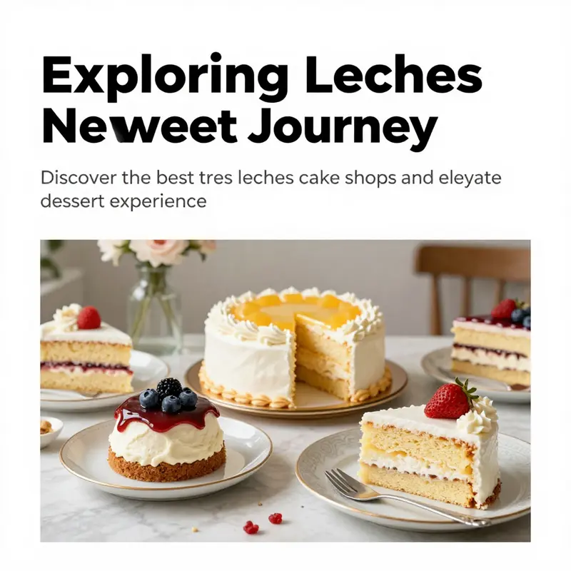 A dessert table filled with various types of tres leches cakes, elegantly styled for a celebration.