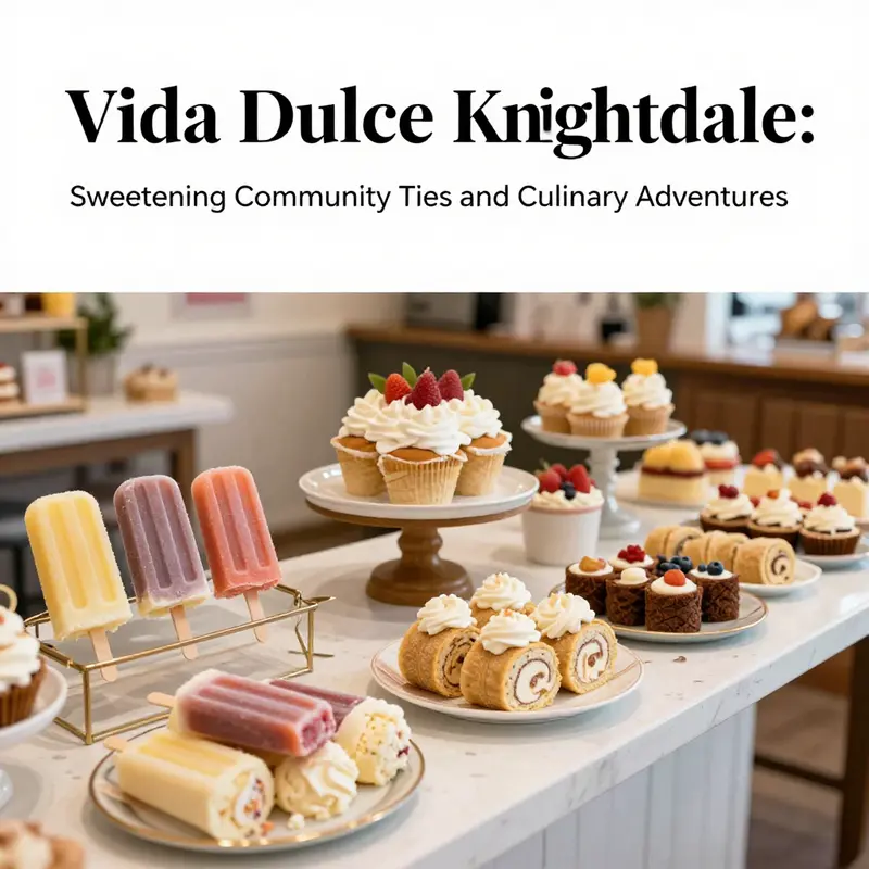 A vibrant dessert table filled with an array of popsicles and rolled ice cream at Vida Dulce.