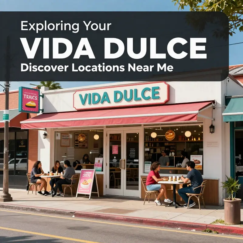 A picturesque view of a VIDA DULCE branch inviting customers to indulge in sweet delights.