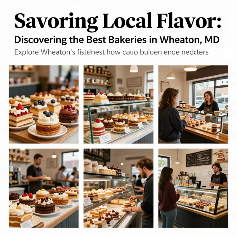 A vibrant collage of Caramelo Bakery, Ooh La La Bakery, and Flowers Bakery Cafe, showcasing the diverse offerings and inviting atmospheres.