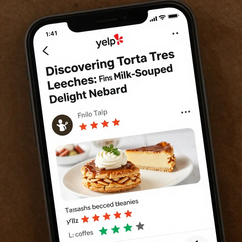 Google Maps helps locate Torta Tres Leches nearby.