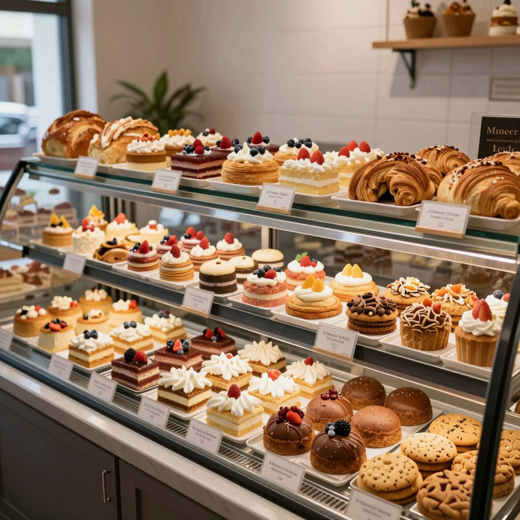 A variety of bakery products at A Sweet Affair Bakery Cafe