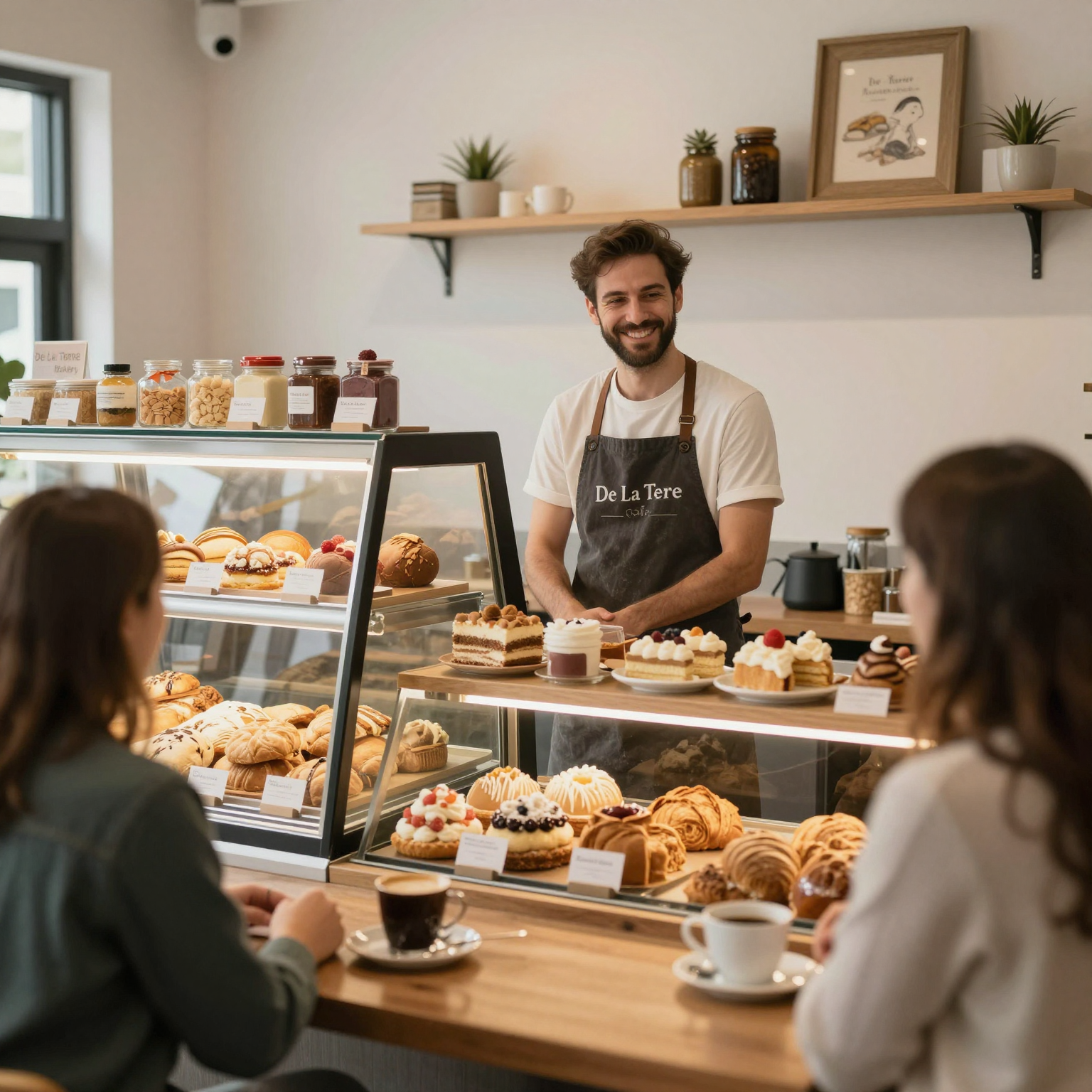 Welcoming café environment at De La Terre Cafe Bakery