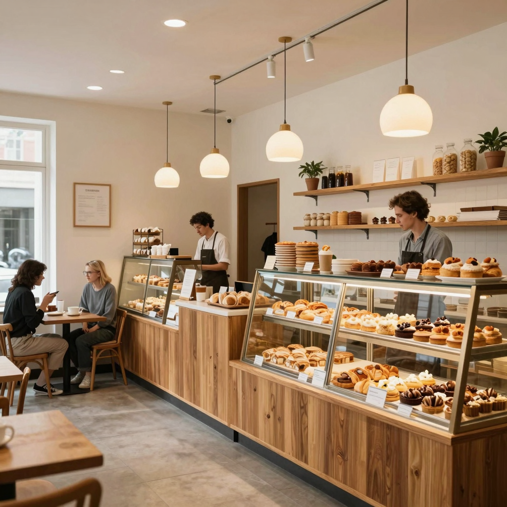 Cozy and inviting bakery environment