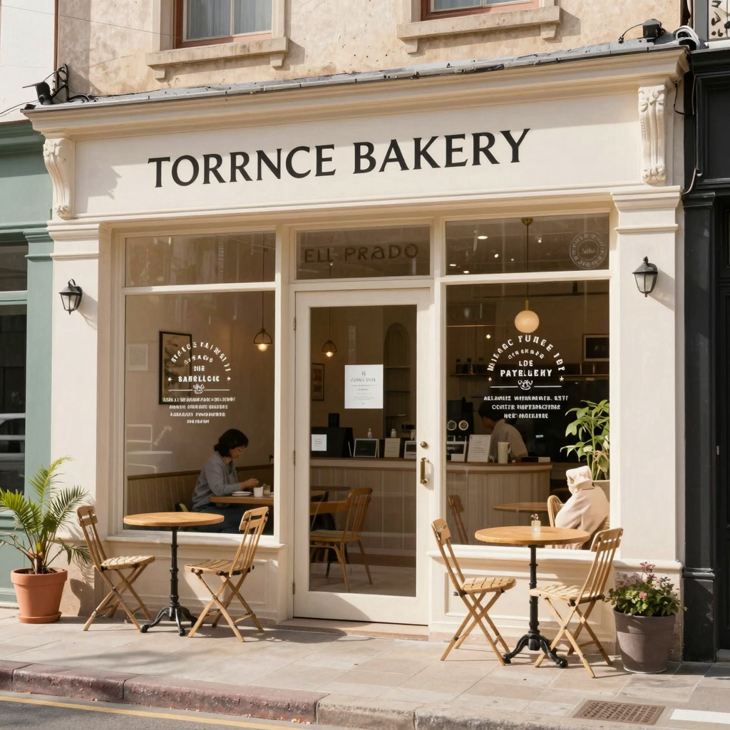 Exterior of Torrance Bakery on El Prado