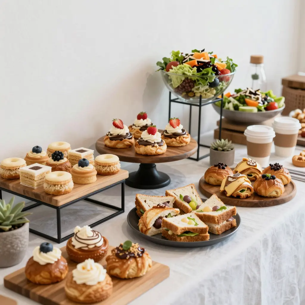 Catering Spread from Haven Cafe Bakery