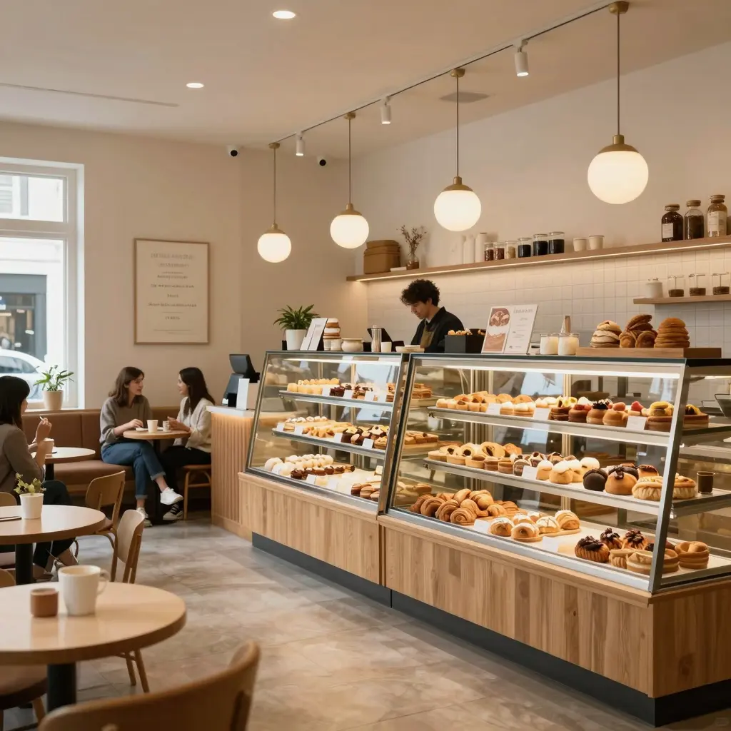 Cozy Bakery Cafe Interior
