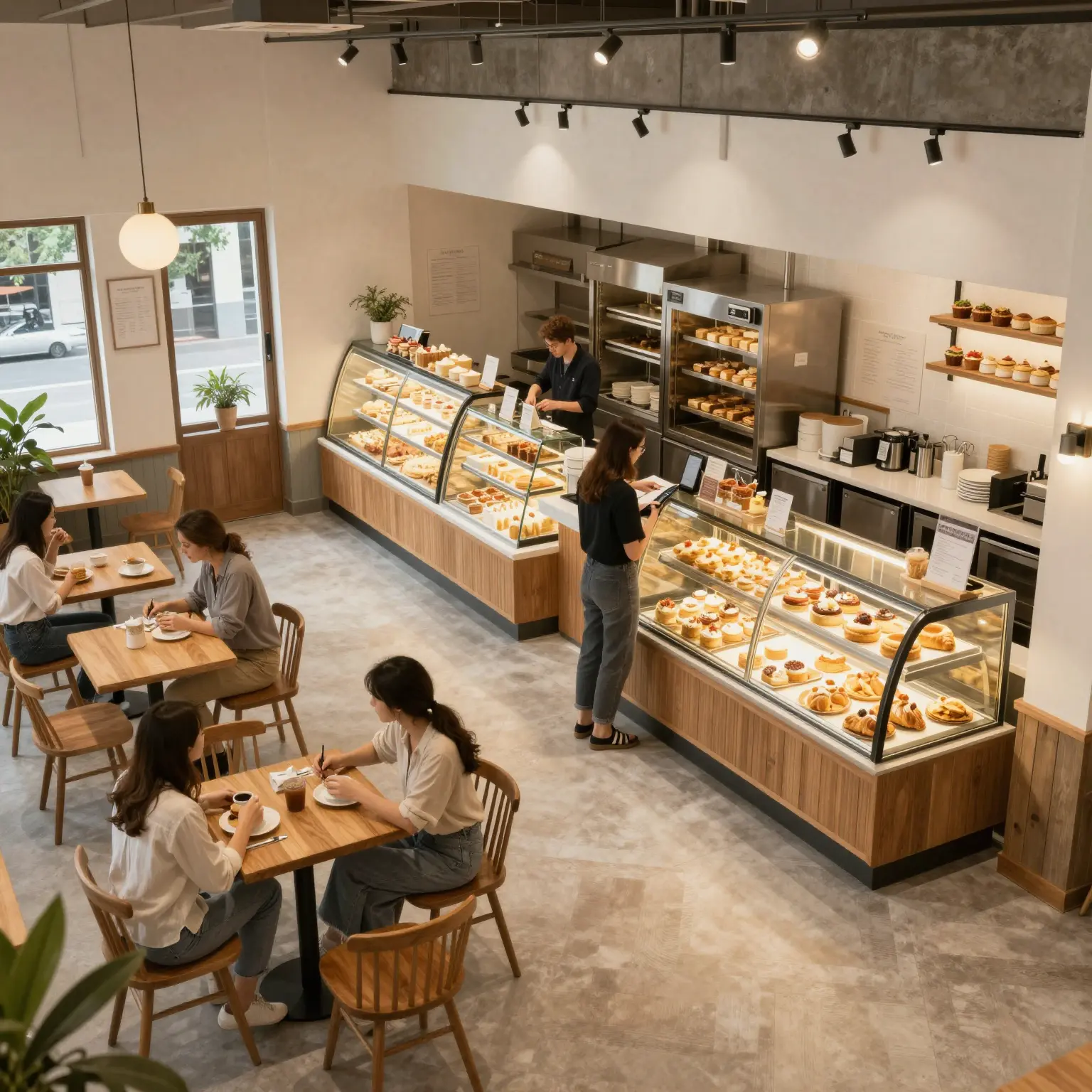 Conceptual Bakery Cafe Layout