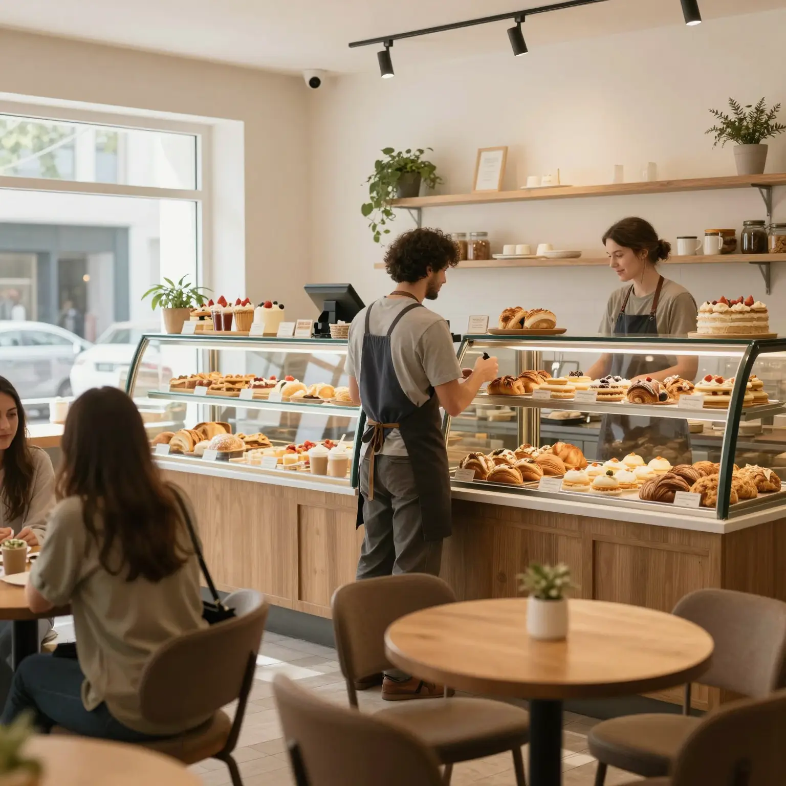 Vibrant Bakery Cafe Atmosphere
