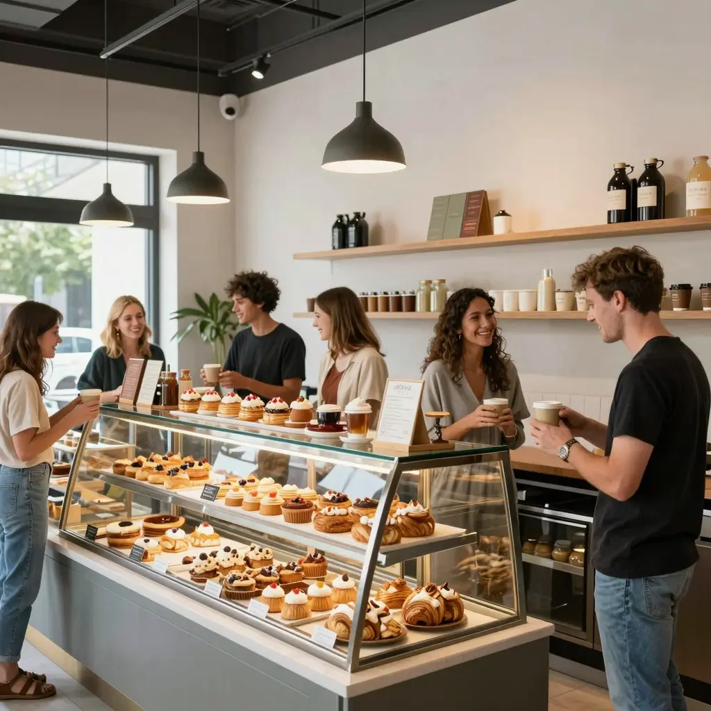 A vibrant Bakery Cafe setting